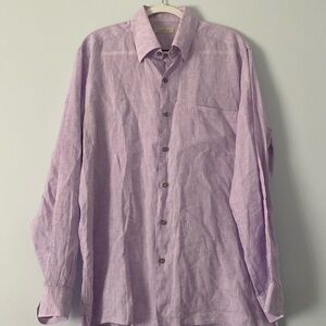 Ermenegildo Zegna Shirt Mens Large
Long Sleeve Button Up Linen